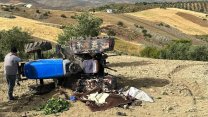 Gaziantep'te traktör devrildi: 3 ölü