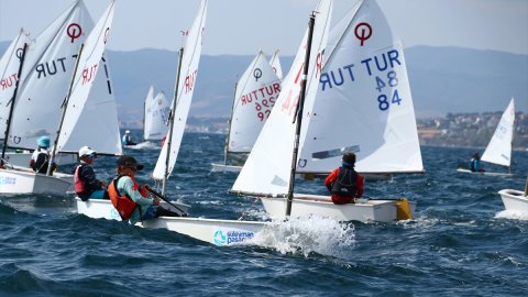 7. Uluslararası Süleymanpaşa Optimist Cup Yelken Yarışları Tekirdağ'da başladı