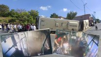 Başakşehir'de geçtiğimiz gün İETT otobüsünün yaptığı kazanın görüntüleri paylaşıldı