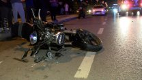 Kartal'da motosiklete çarpan araç sürücüsü kayıplara karıştı