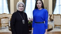 Emine Erdoğan, Mehriban Aliyeva ile görüştü