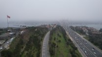 İstanbul'un sisli halleri havadan böyle görüntülendi