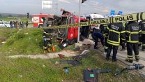 Tekirdağ'da korkunç kaza: En az 5 kişi hayatını kaybetti!