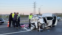 Kuzey Marmara Otoyolu'nda kamyonet otomobile çarptı: 2 ölü, 4 yaralı