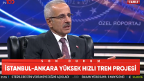 Bakan Uraloğlu tv100’e konuştu: Ankara-İzmir hızlı tren hattı için tarih verdi!