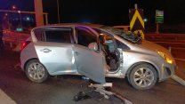 Eyüpsultan TEM Otoyolu'ndaki kazada 1 kişi hayatını kaybetti