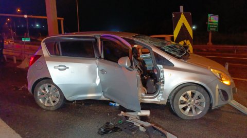 Eyüpsultan TEM Otoyolu'ndaki kazada 1 kişi hayatını kaybetti
