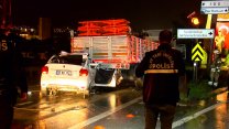 Büyükçekmece'de otomobil TIR'a çarptı: Kazada 1 kişi hayatını kaybetti