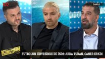 Arda Turan ve Caner Erkin tv100'de: Turan'dan flaş Seçil Erzan değerlendirmesi!