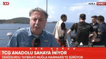 tv100 TCG Anadolu'ya çıktı: Denizkurdu Tatbikatı'ndan canlı yayın yaptı!