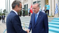Cumhurbaşkanı Erdoğan Yunanistan Başbakanı Miçotakis ile görüşüyor