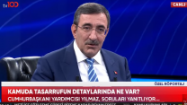 Cumhurbaşkanı Yardımcısı Cevdet Yılmaz'dan tv100'e özel açıklamalar