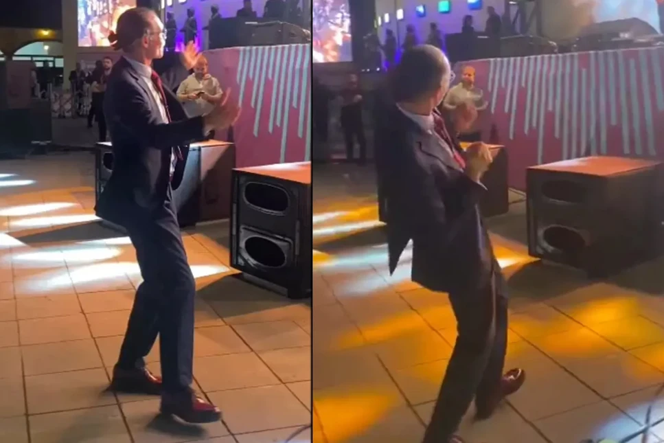 Erdal Beşikçioğlu Melek Mosso konserinde yerinde duramadı, dans etti