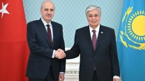 TBMM Başkanı Kurtulmuş, Kazakistan Cumhurbaşkanı Tokayev ile görüştü